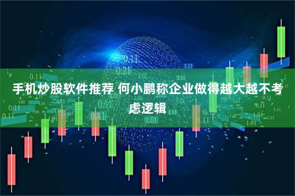 手机炒股软件推荐 何小鹏称企业做得越大越不考虑逻辑