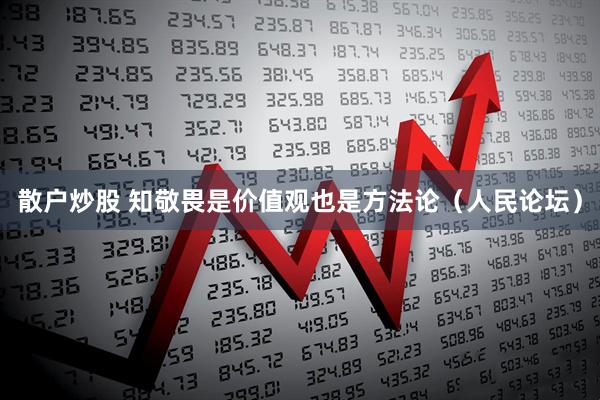 散户炒股 知敬畏是价值观也是方法论（人民论坛）